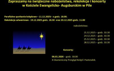 Zaproszenie na świąteczne spotkania!